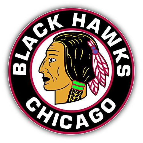 Buy Chicago City Hockey Hawks Black Sport Logo Sticker DieCut Vinyl Decal 12'' X 12'' Online at
