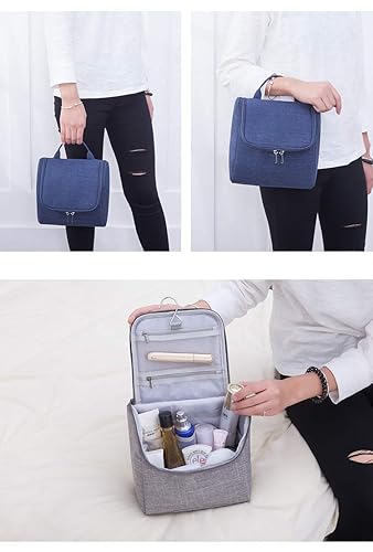 Neceser / organizador de maquillaje / bolsa de cosméticos / organizador portátil de viaje / almacenamiento de baño con colgante para negocios,