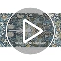 4x6 Living Room Area Rugs: Washable Boho Bedside Rugs Non Slip Low Pile Floral Small Carpet for Kitchen Bedroom Non-Shedding Floor Mat for Kids Room Office Dining Room(4x6 Floral/Blue)