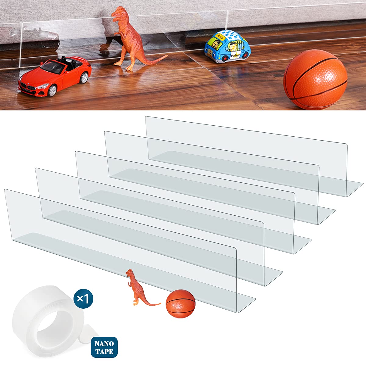 Buy Under Couch Blocker for Pets Gap Bumper Toy Blockers for Furniture