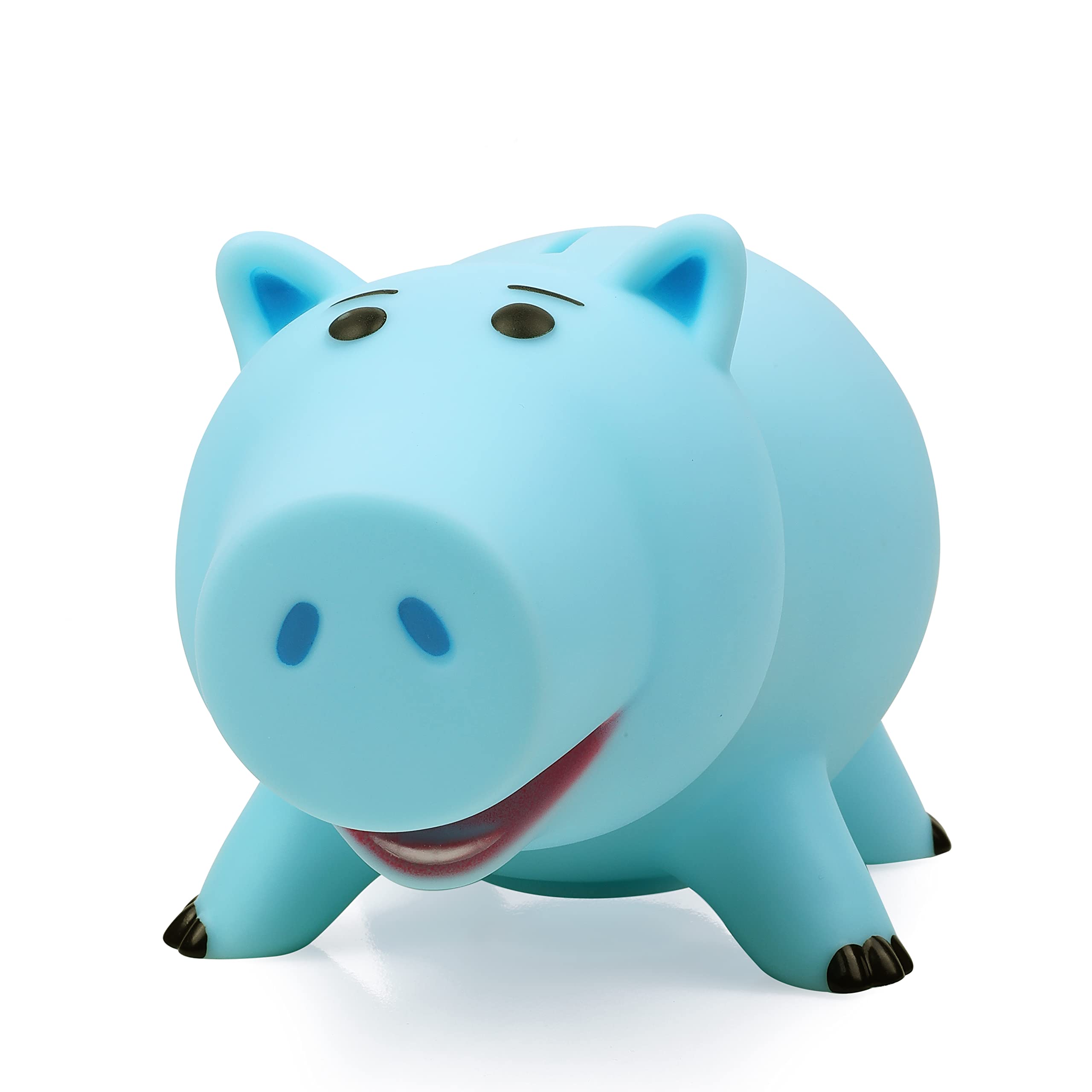 PHOCASHamm Piggy Bank Cute Blue Pig Money Box Plastic Saving Coin Box Money Bank for Kid's Christmas Birthday Gift with Gift