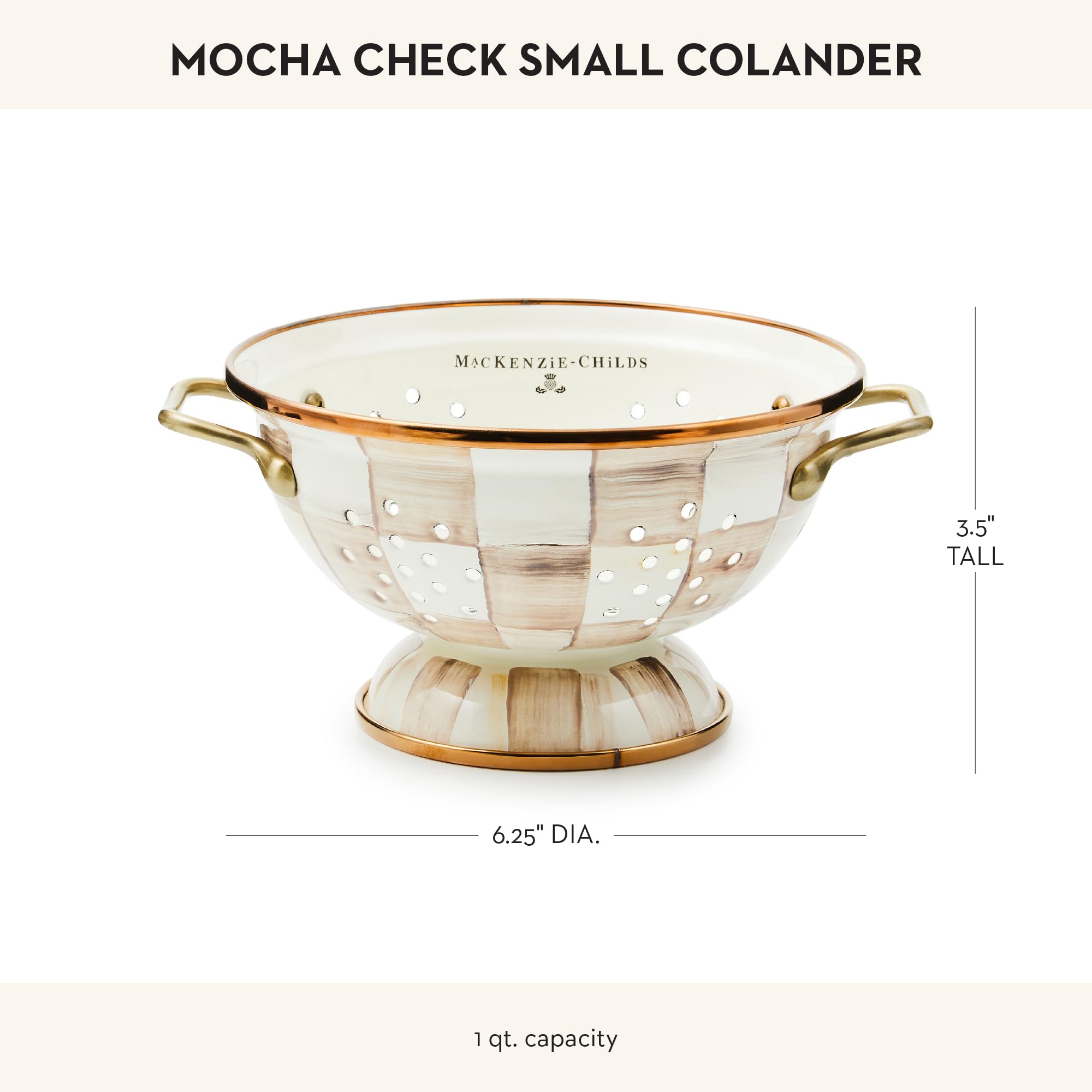 Amazon.com: MACKENZIE-CHILDS Enamel Colander, Decorative Kitchen
