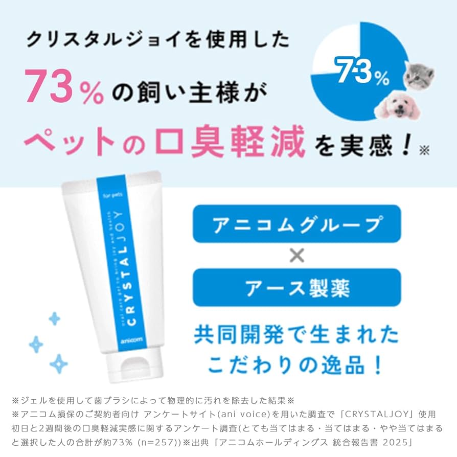 クリスタルジョイ　CRYSTALJOY アニコム　3本 Amazon.co.jp: 【アニコム】 CRYSTAL JOY クリスタルジョイ （犬