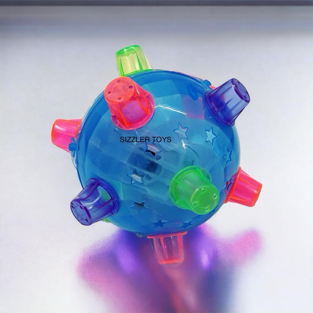 SIZZLER TOYS Present Musical Dancing Jumping Ball Multicolour LED Lighting- Sensory developement Toy for Kids (B0CRSWKRMQ) Amazon Price History, Amazon Price Tracker