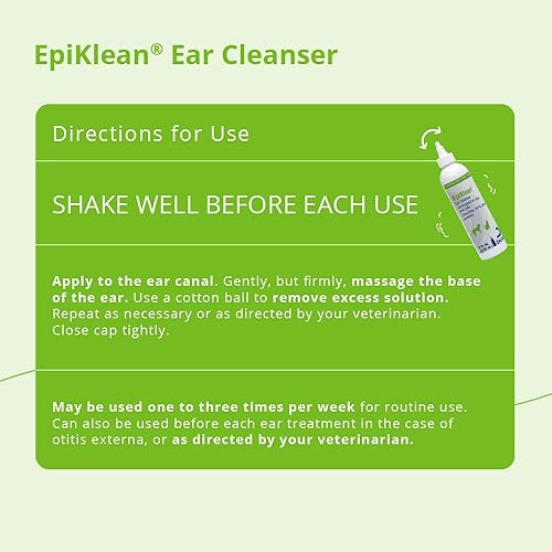 Miniatura 4 de Limpiador de oídos para perros y gatos, 8 onzas líquidas