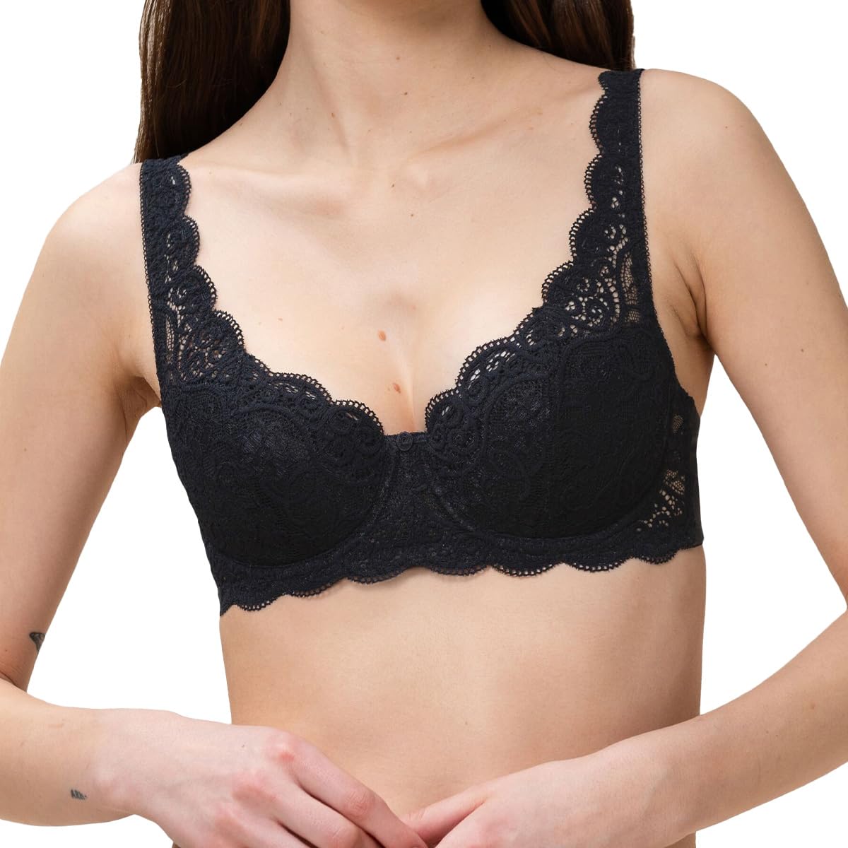 Triumph Amourette WHP Half Cup Padded Bra Black Black 40DD