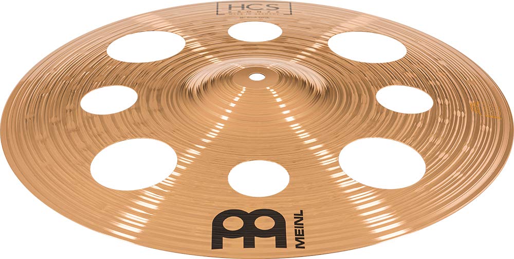 Meinl Cymbals HCS Bronze Expanded Cymbal Set di Piatti Box Pack con Hihat 14 pollici, Trash Crash 16, Crash 18 e Ride 20 per Batteria – Bronzo B8, Finitura Tradizionale (HCSB14161820)