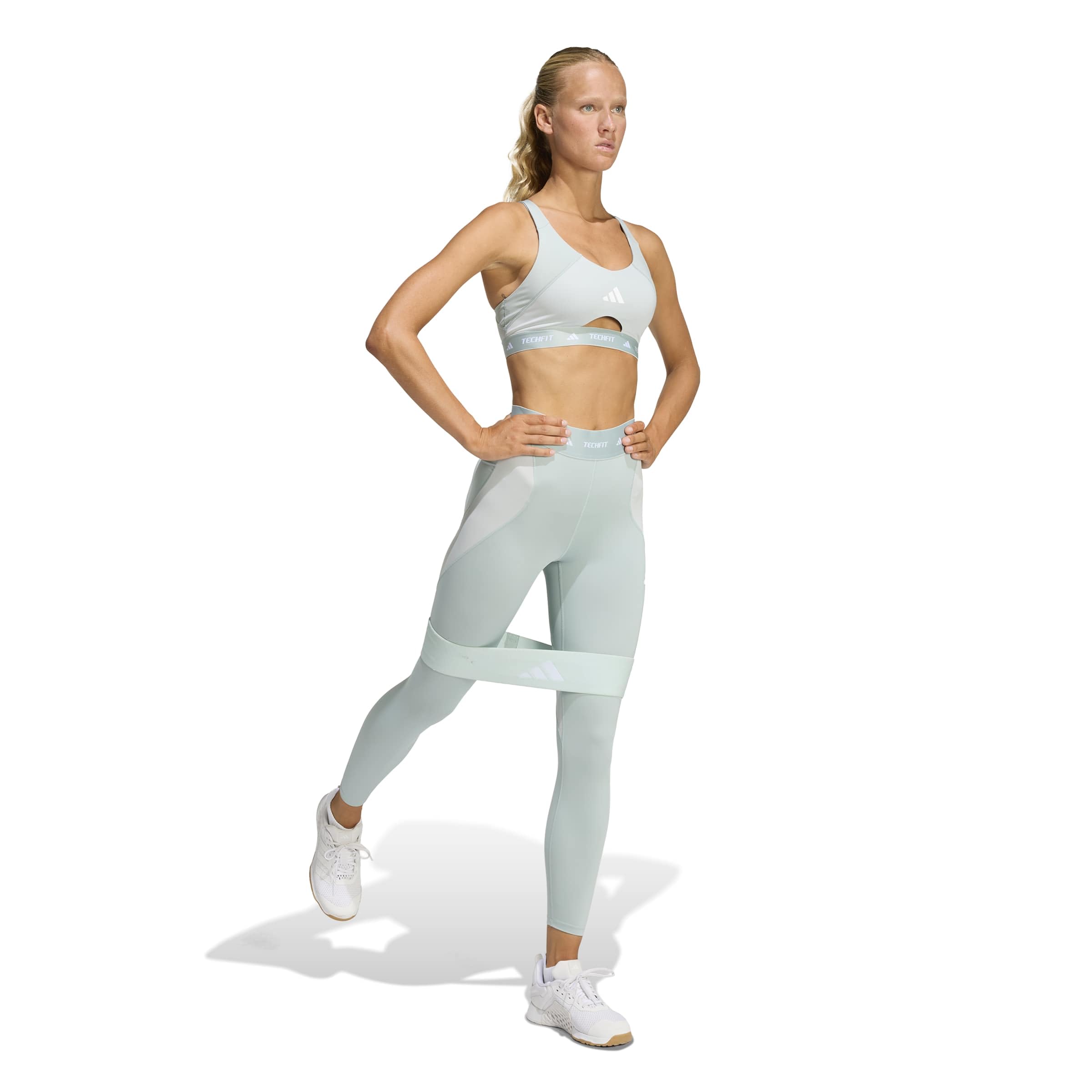 adidas Techfit Workout Color Block 7/8 Leggings - Rajstopy Kobiety