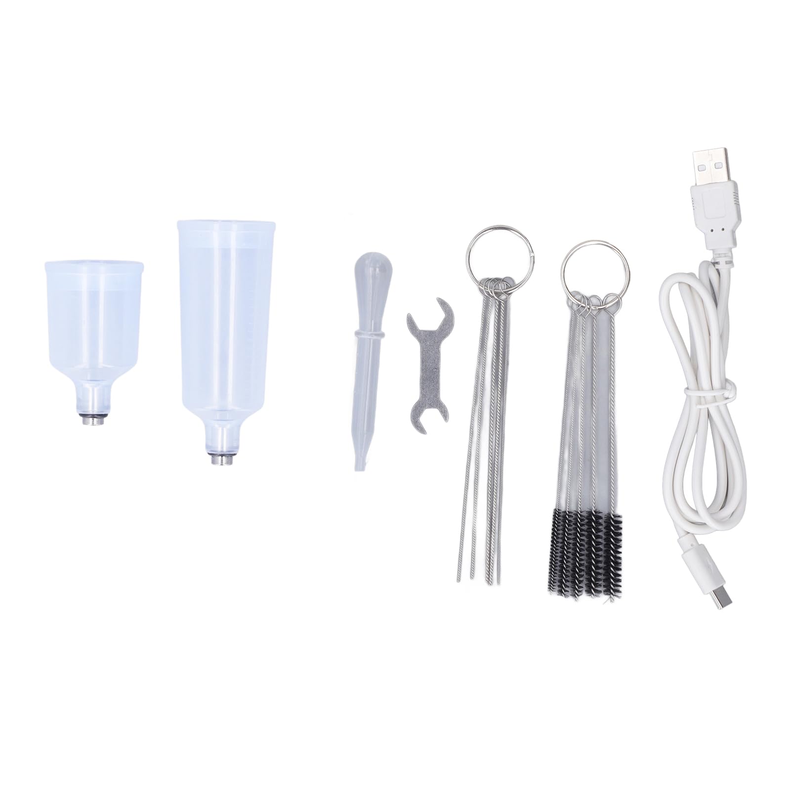 Fafeicy Mini Airbrush Kit, Aluminium Legierung Handheld Airbrush Pistole,