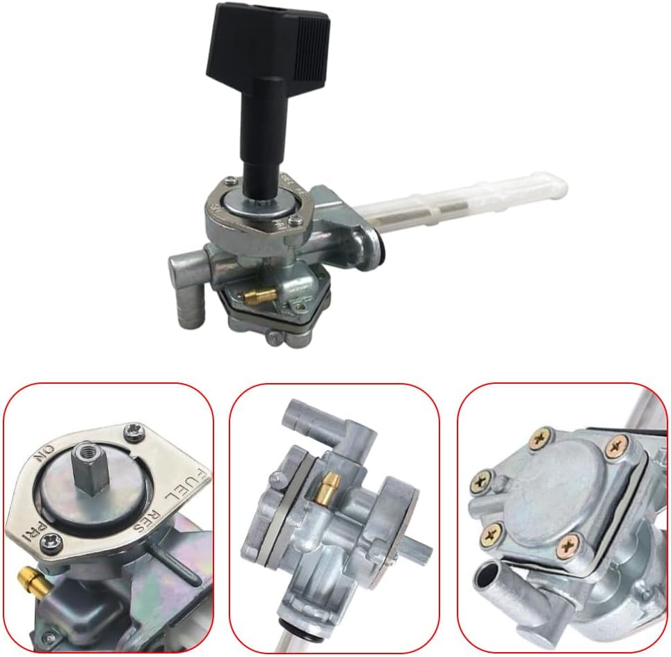 Fuel Valve Petcock, Motorcycle Fuel Tank Switch Valve 51023-1267 Compatible with Suzuki Bandit 1200 GSF1200 2001–2005 44300-32F10, 1 PC