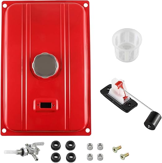 sthus Universal 7 Gallon Generator Gas Fuel Tank Valve Chrome Cap 26.5 Liter 6500W