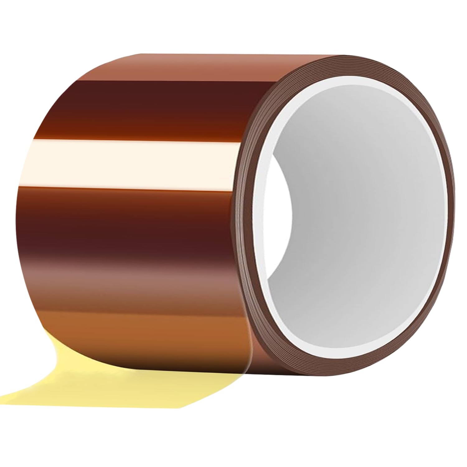 Heat Resistant Tape, Heat Tape,High Temperature Tape,Heat Vinyl Press Tape for Heat Transfer,Polyimide Tape for Protecting CPU, Circuit Board, Soldering (1, Amber, 4 Inch x 108 ft (33m))