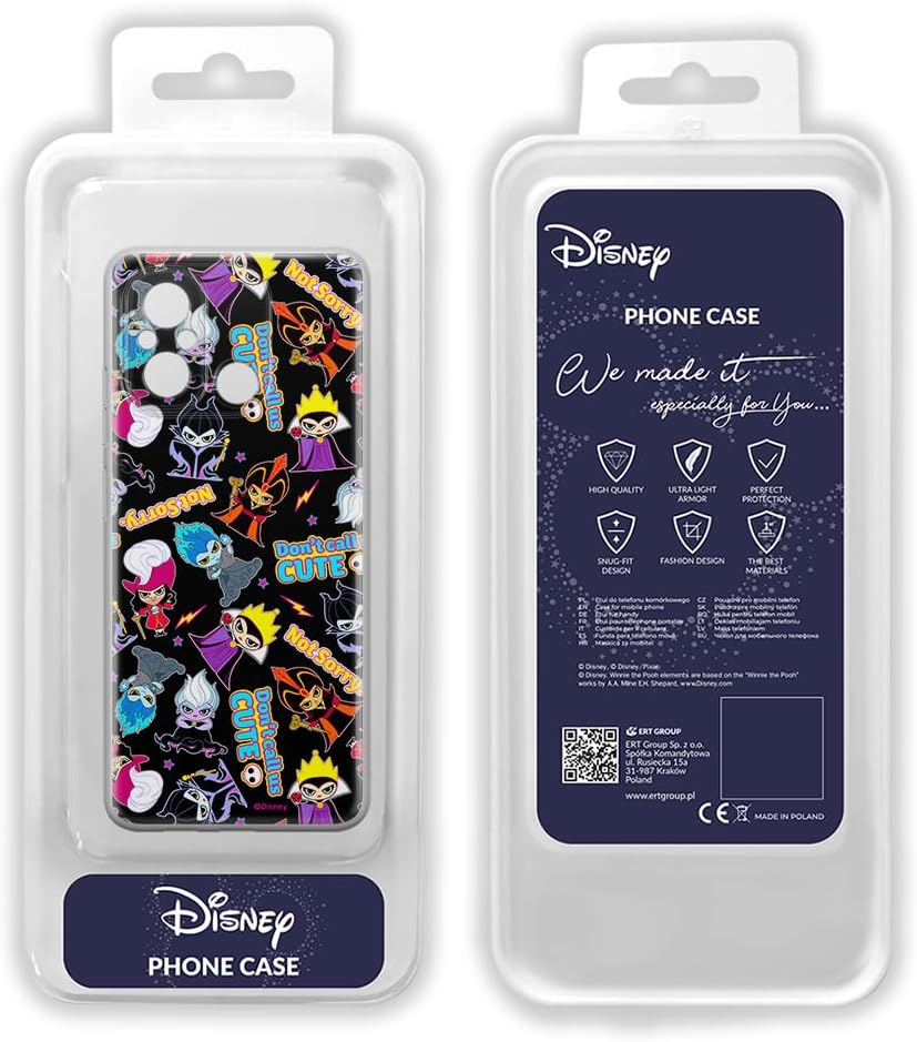 ERT GROUP Mobile Phone case for Xiaomi REDMI 12C/ REDMI 11A Original and Officially Licensed Disney Pattern Disney Villains 008 optimally adapted to The Shape of The Mobile Phone, case Made of TPU