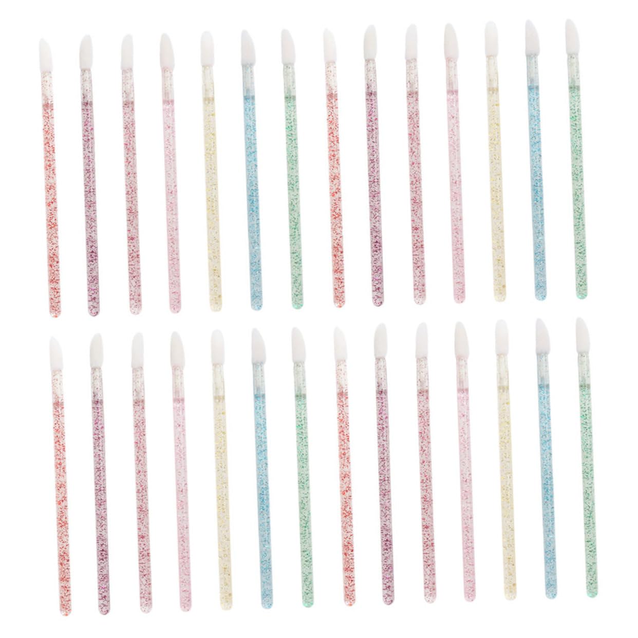 Beatifufu Plastic Lip Brush 350 Pcs Disposable Lipstick Applicators for Home Professional Makeup