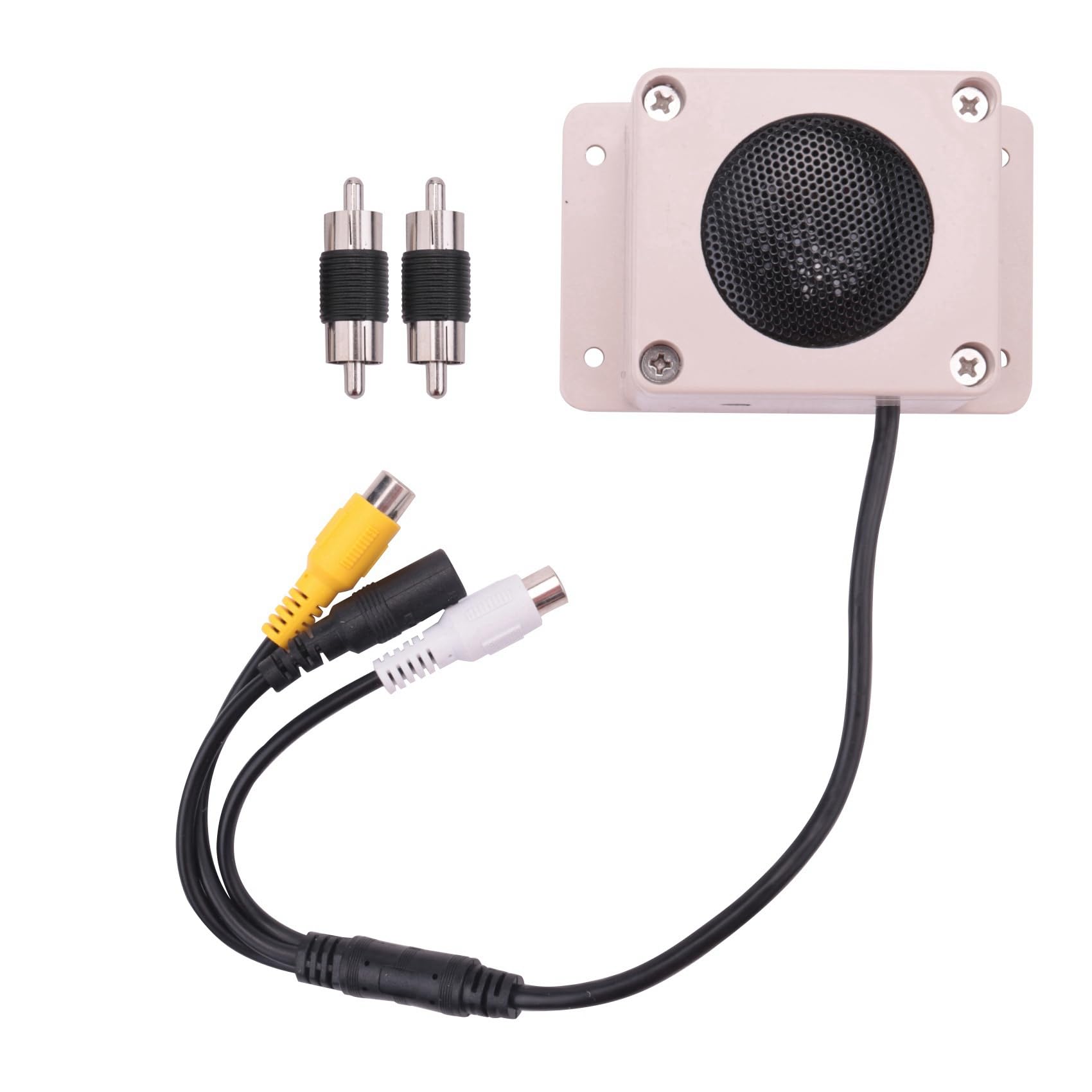 8X Dispositivo De Altavoz De MicróFono para CáMara De Seguridad Impermeable Al Aire Libre para CáMara IP GrabacióN De Audio Interfono De Radio Bidireccional
