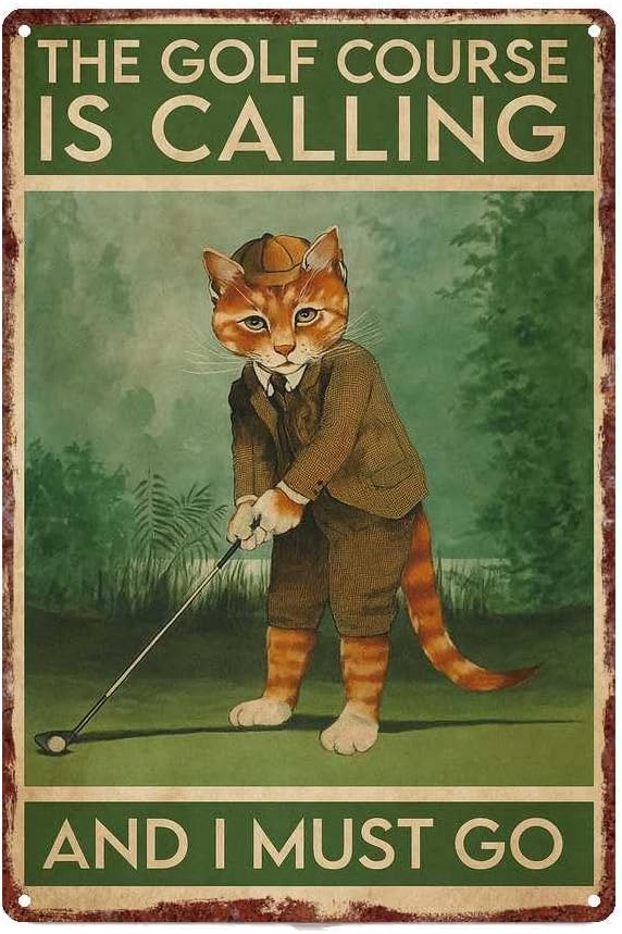 Yes I Got Fur All Over House Funny Cat Art Print Metal Sign