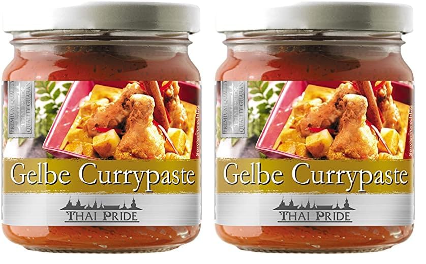 Thai Pride Pasta De Curry Amarilla 200 g (Paquete de 2)