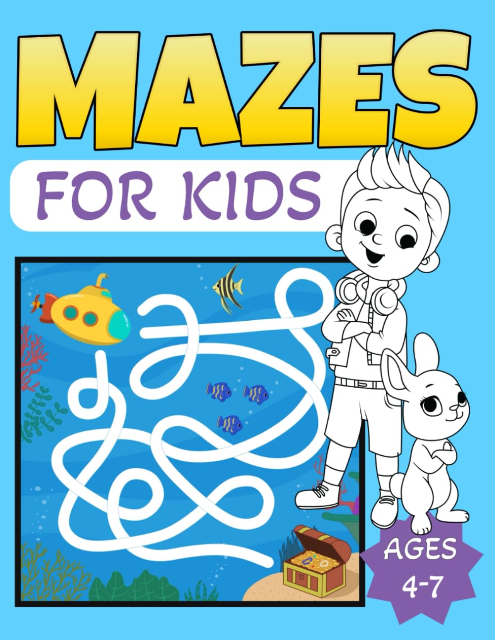 Mazes for Kids Ages 4-7: Activity Book