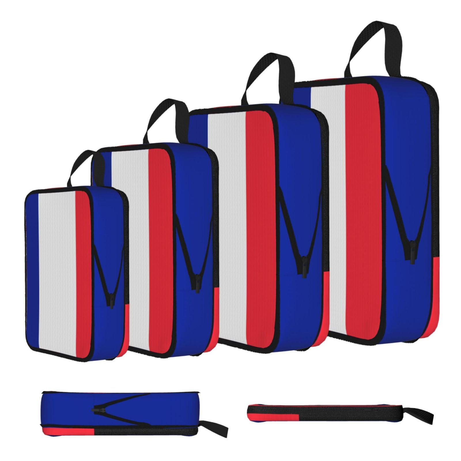 French flag Compression Packing Cubes 4 Piece Set