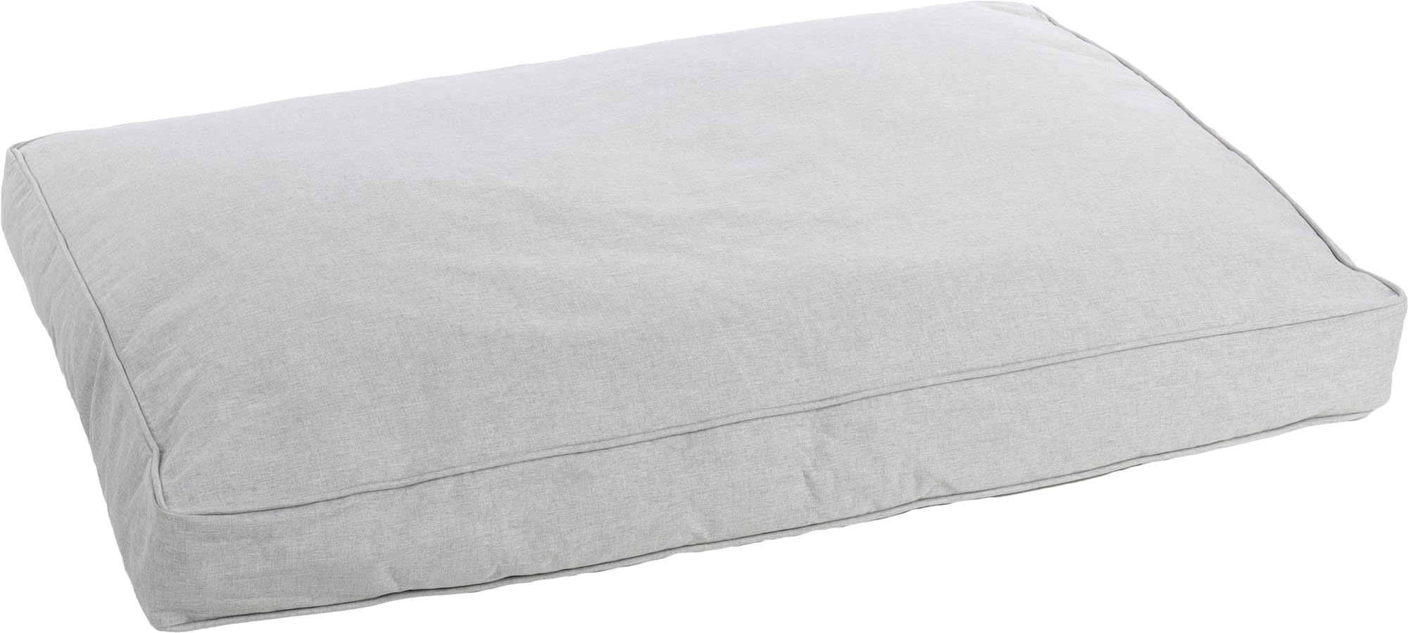 Cojín Geneve gris rectangular de 100x70x12cm para cama de perro grande
