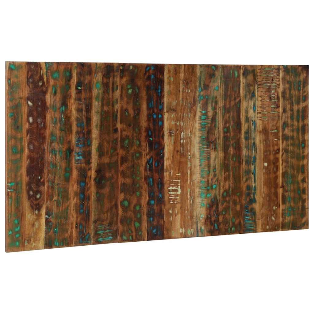 Tête de lit Multicolore 160 cm en Bois Massif recyclé pour Chambre Adulte ou Enfant Design Industriel Support Lecture Fixation Murale