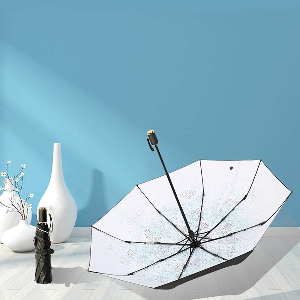 Parasol składany Mocny wodoodporny 190T wysoka wytrzymałość Środki zapobiegające deszczowi 6 kości Lekkie ręczne składane parasole, parasole (różowy jeden rozmiar)