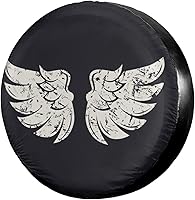 Vista 10 de Foruidea Cubierta para neumático de repuesto con bandera estadounidense y flor de girasol con orificio para cámara de respaldo. Cubierta para rueda