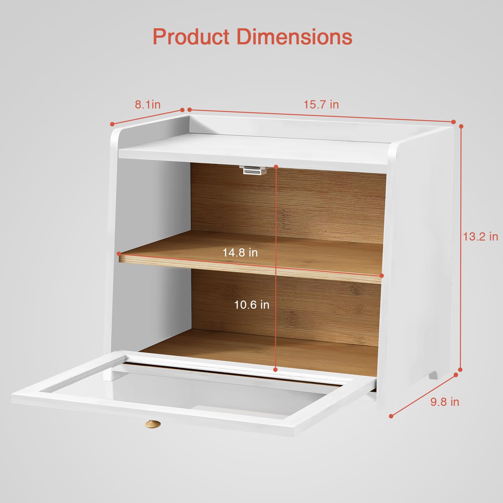 White Bread Box - Keep Bread Fresh! -2