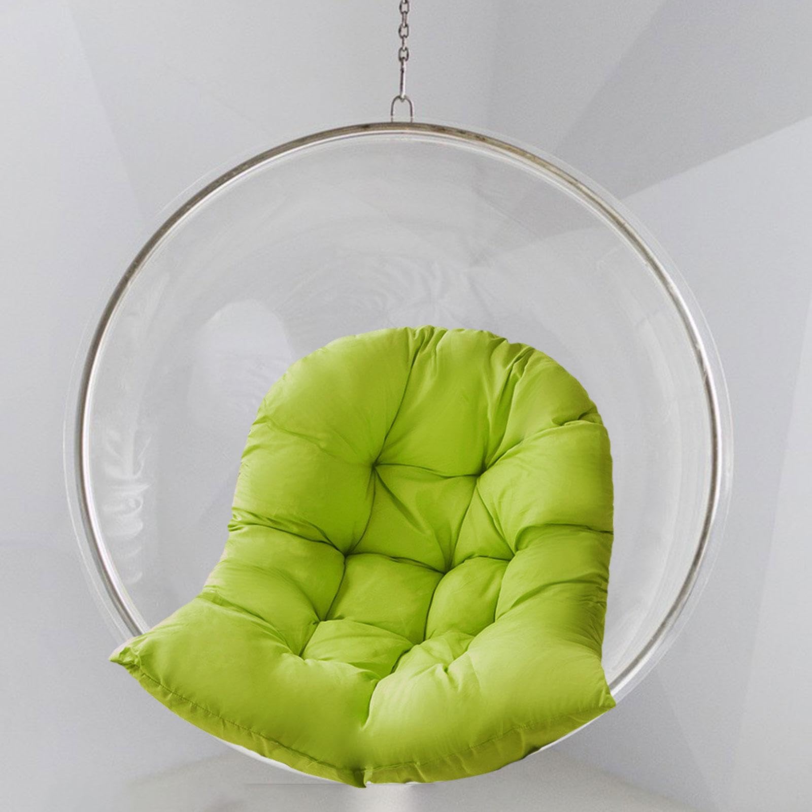 Cuscino sospeso per sedia a uovo, cuscino per seduta per sedia da esterno, accessori per mobili, tappetino per sedia da giardino per decorazione, verde