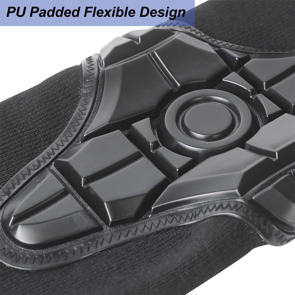 Luwint Kids Youth Knee Pads Sleeves, PU Padded Flexible Knee Brace Support for Cycling, Basketball, Volleyball, Dance, Ages 12+