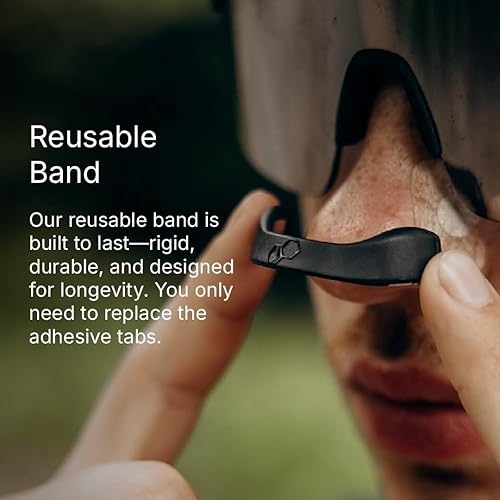 Miniatura 9 de Intake Kit de iniciación de tira nasal para respirar (30 unidades, negro) - Aumenta la ingesta de oxígeno, reduce los ronquidos, mejora la calidad