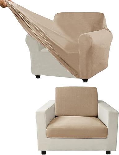 Miniatura 155 de Funda para Sofá de Terciopelo, Fundas Elásticas para Sofá para Funda Principal Separada/Respaldos y Cojines de Asiento, Funda para Sofá, para Fundas