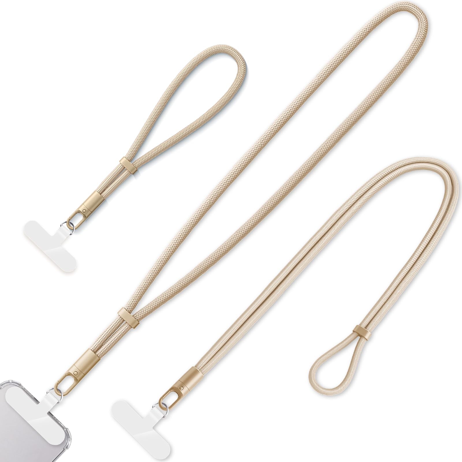 KITANIS 3 Pack Phone Lanyard,1×Phone crossbody strap,1×Phone Neck Strap,1×Wrist Strap,3×Tether Tabs,Universal Cell Phone Multifuctional Patch