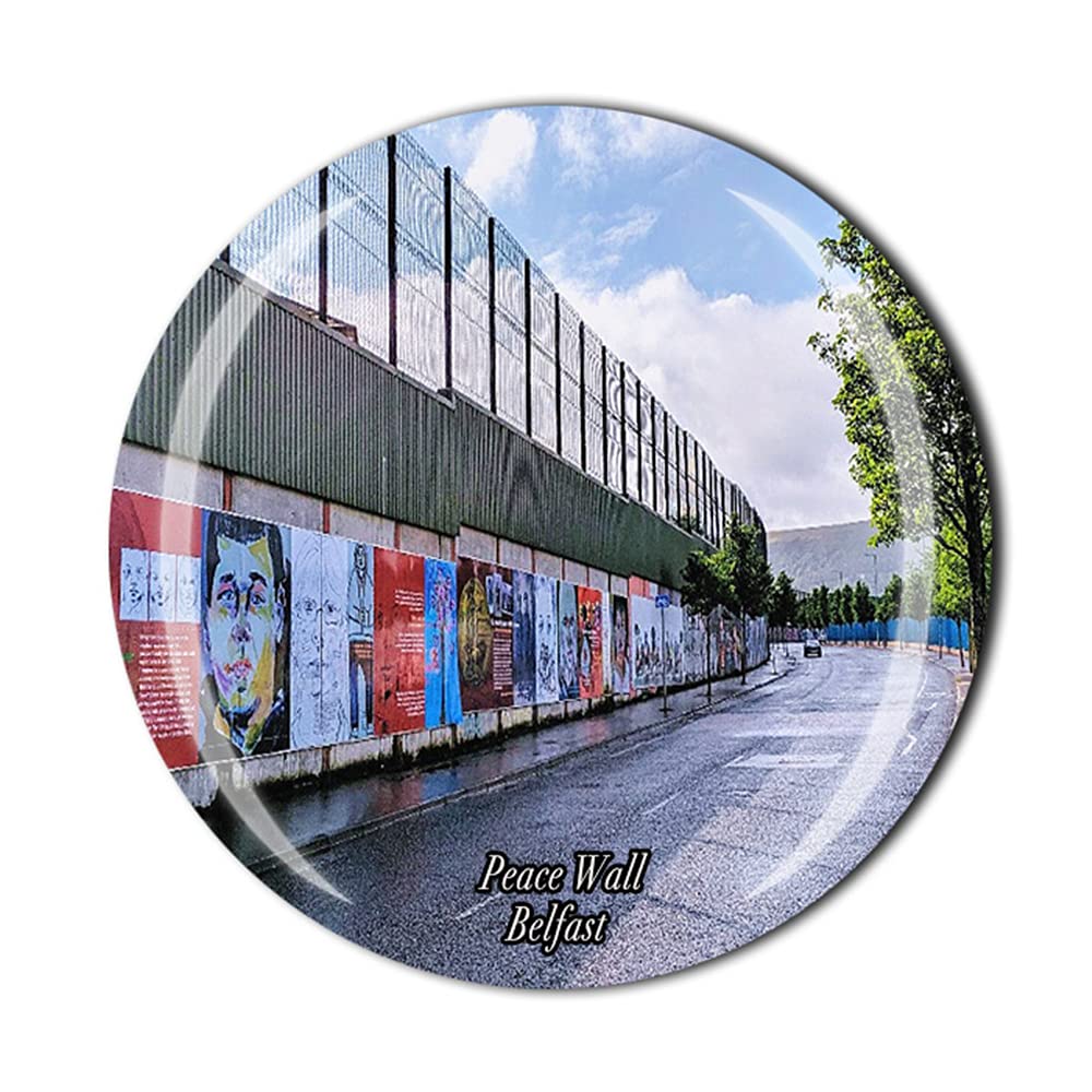 Peace Wall Belfast Northern Ireland Fridge Magnet Souvenir Gift Crystal Magnetic Sticker Collection