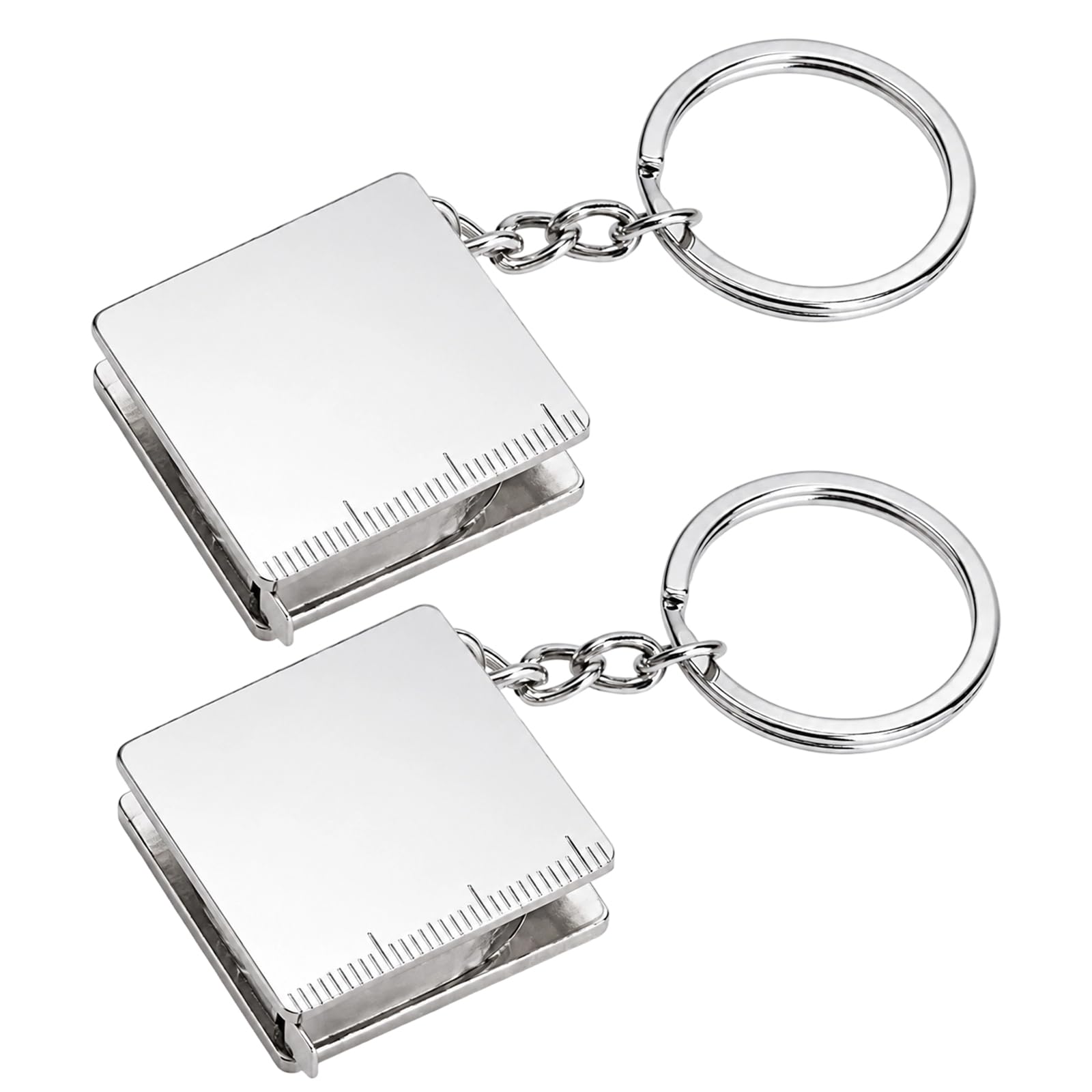 2 PCS Mini Tape Measure, 1.5 Metre Length Small Tape Measure with Keychain, Portable Measuring Tool for Sewing and Body Measurement, Compact Keyring Design