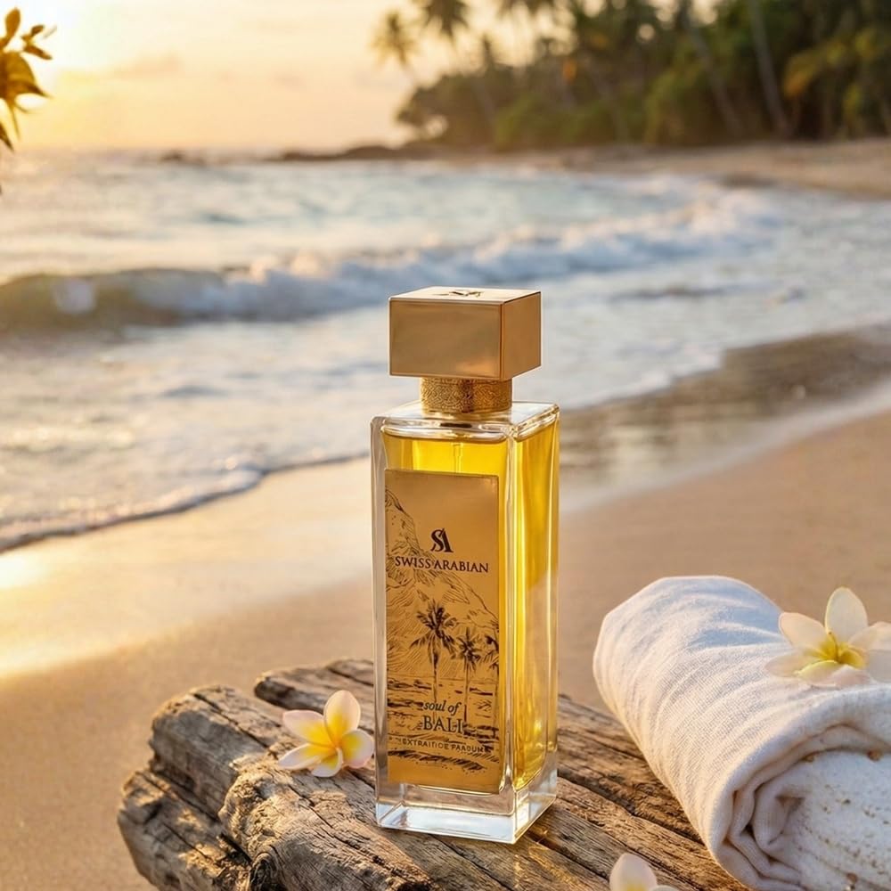 Swiss Arabian Soul of Bali Extrait Spray Unisex 100 ml – Profumo di lusso di lunga durata per uomo e donna – Profumo esotico con note floreali orientali