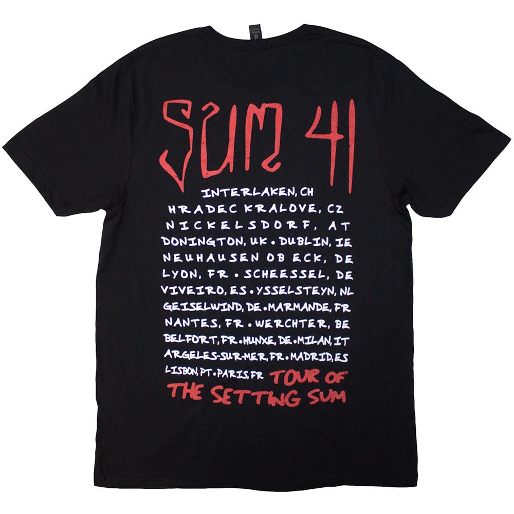 Rock Off officially licensed products Sum 41 Tour 24 Skull T Shirt XXL Black