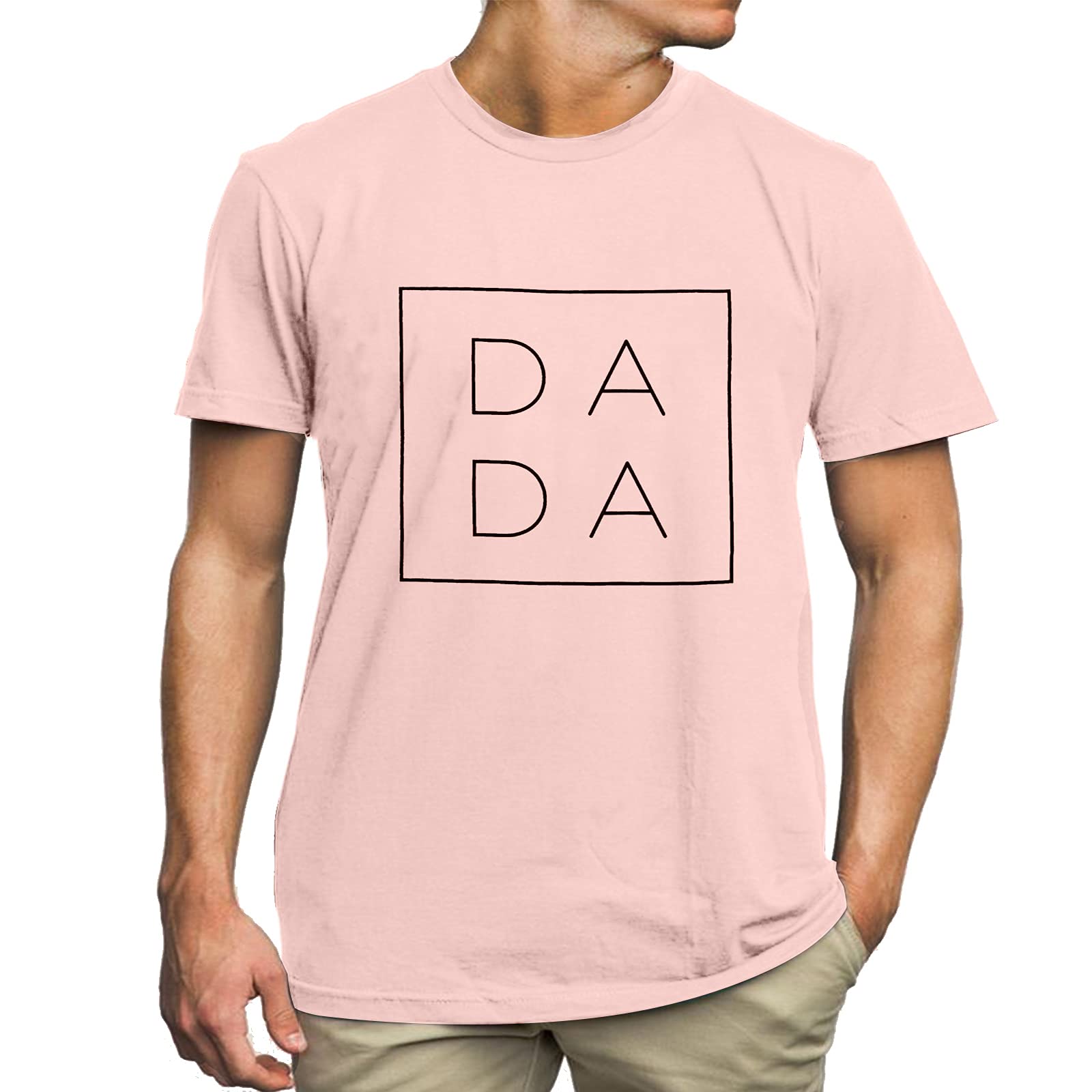 MNLYBABYDad Shirts for Men Funny DADA Letter Print Graphic Tshirts Father Daddy Papa Gifts Tee Tops