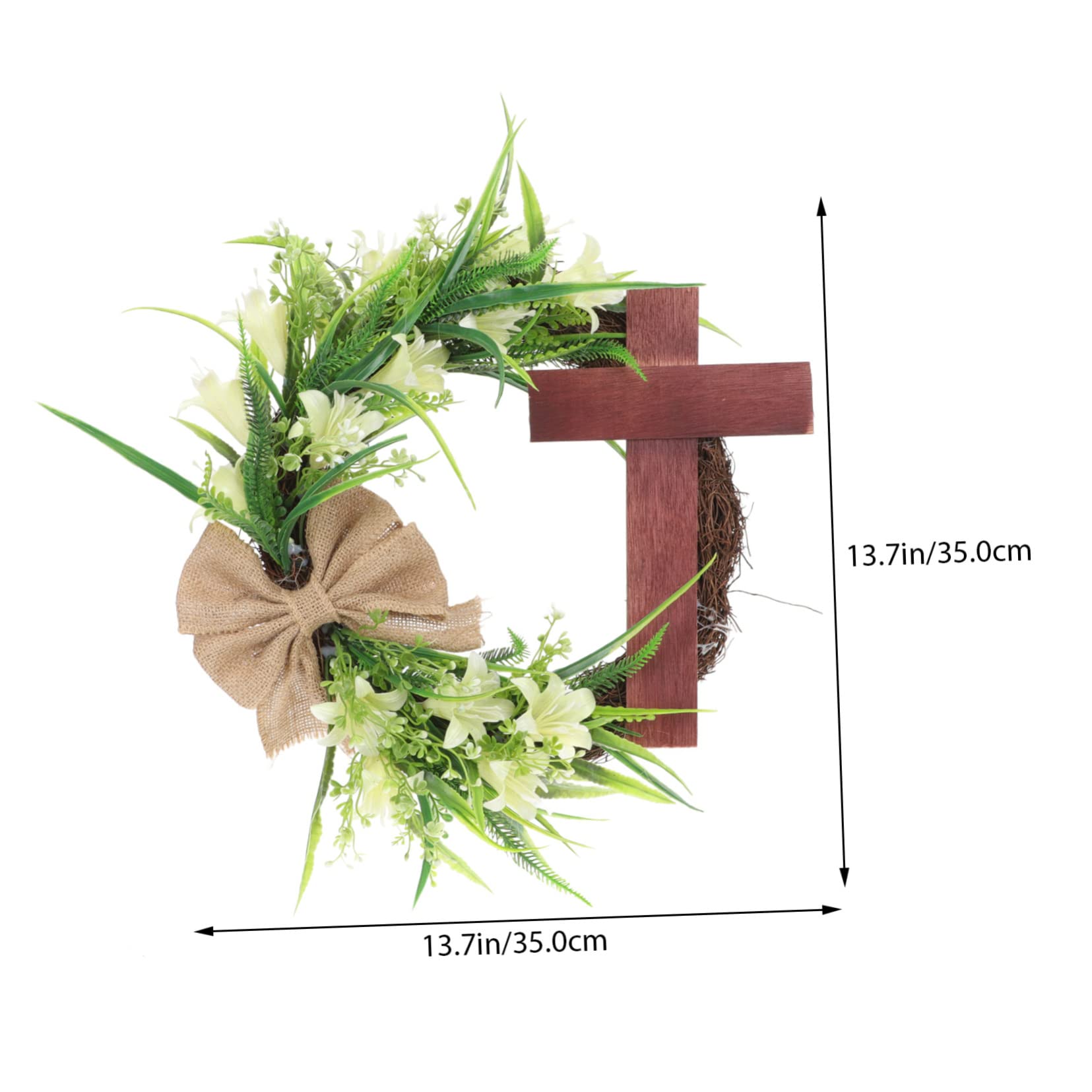 Cabilock Di Pasqua Con Fiori Artificiali Di Pasqua A Croce Con Bouquet Decorazione Per La Casa Per La Celebrazione Della