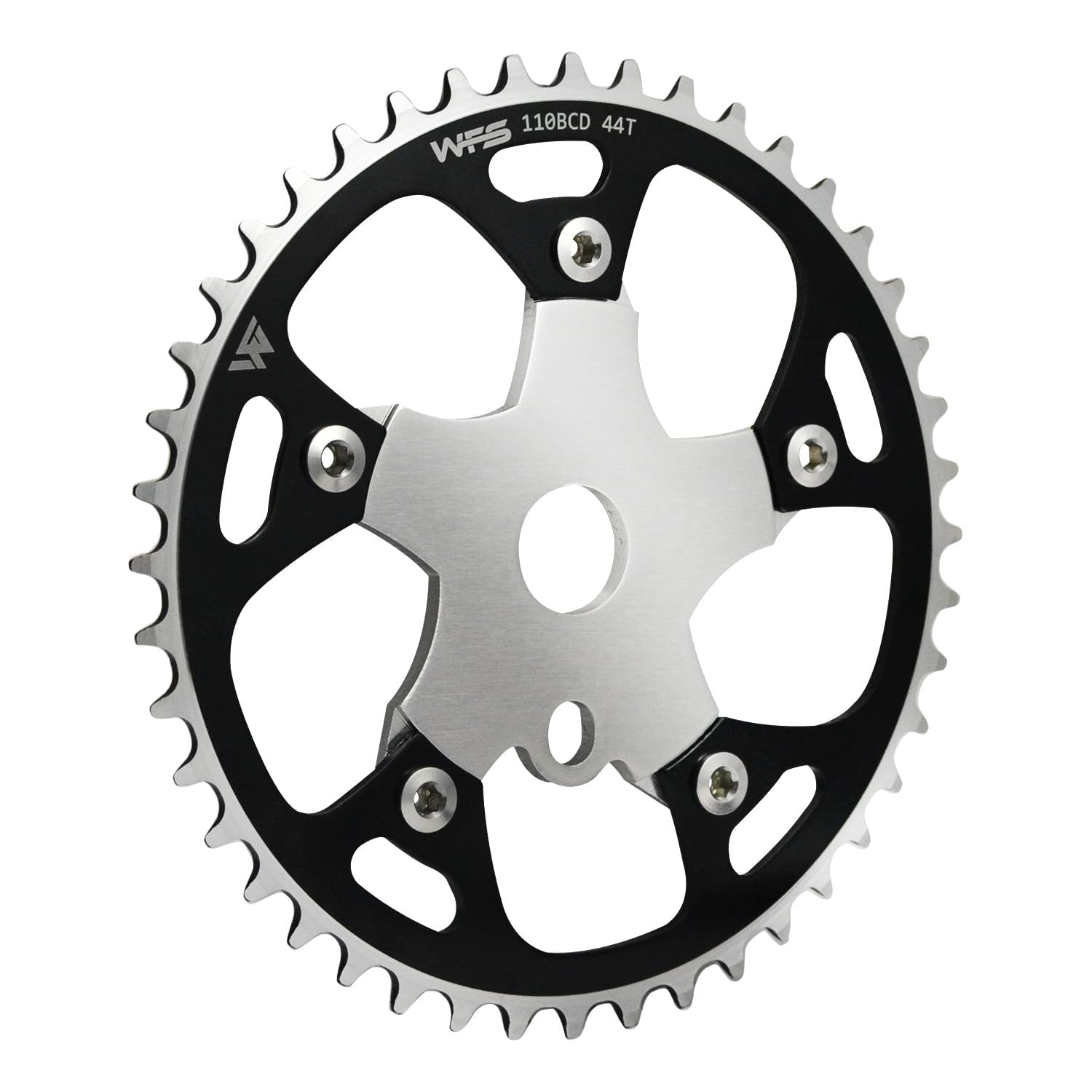 Amazon.com : WFS Pulsar Chainring w/Spider Sprocket 44T 1/8