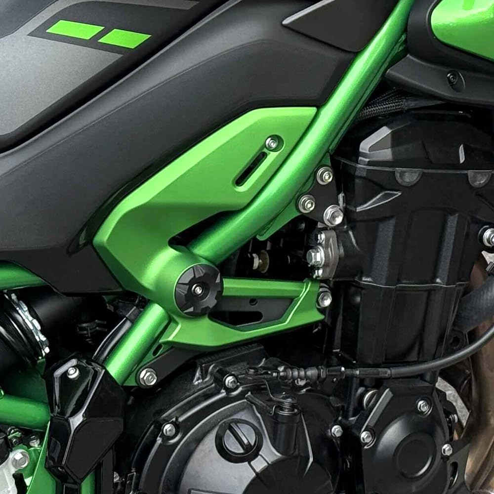 Motorrad Seitenverkleidung Passend für Kawasaki Z900 2025–2026. Linker und rechter Rahmen, Seitenabdeckung, Verkleidungsplatte, Schutz, Spoiler-Gugel-Abdeckung Motorrad Kühlerschutz(A)