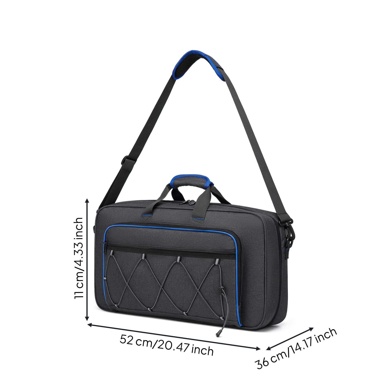 Baoblaze Borsa per Controller Dj Custodia Case Borsa Tracolla Zaino Sacca Organizzatore con Schiuma Antiurto E Tessuto Oxford Resistente per Spostamenti Deposito Lavoro Mobile Performance