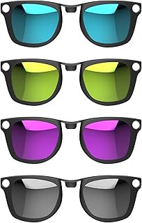 HIBLOKS 4Pcs Polarized Clip for Ray-Ban Meta Wayfarer Standard RW4006 (Size M 50-22) Smart Glasses Protect Your Eyes, Cool... Price In India