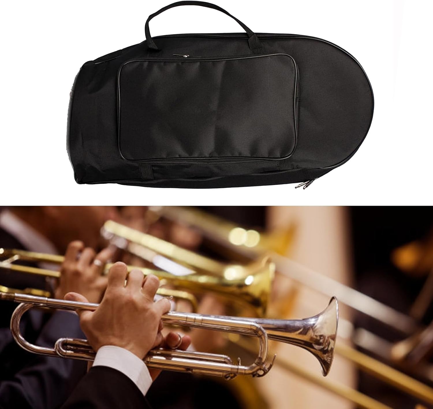 Uprights French Horn Bag Winds Instrument Protections French Horn Carrying Handbag Baritone Backpack Tuba