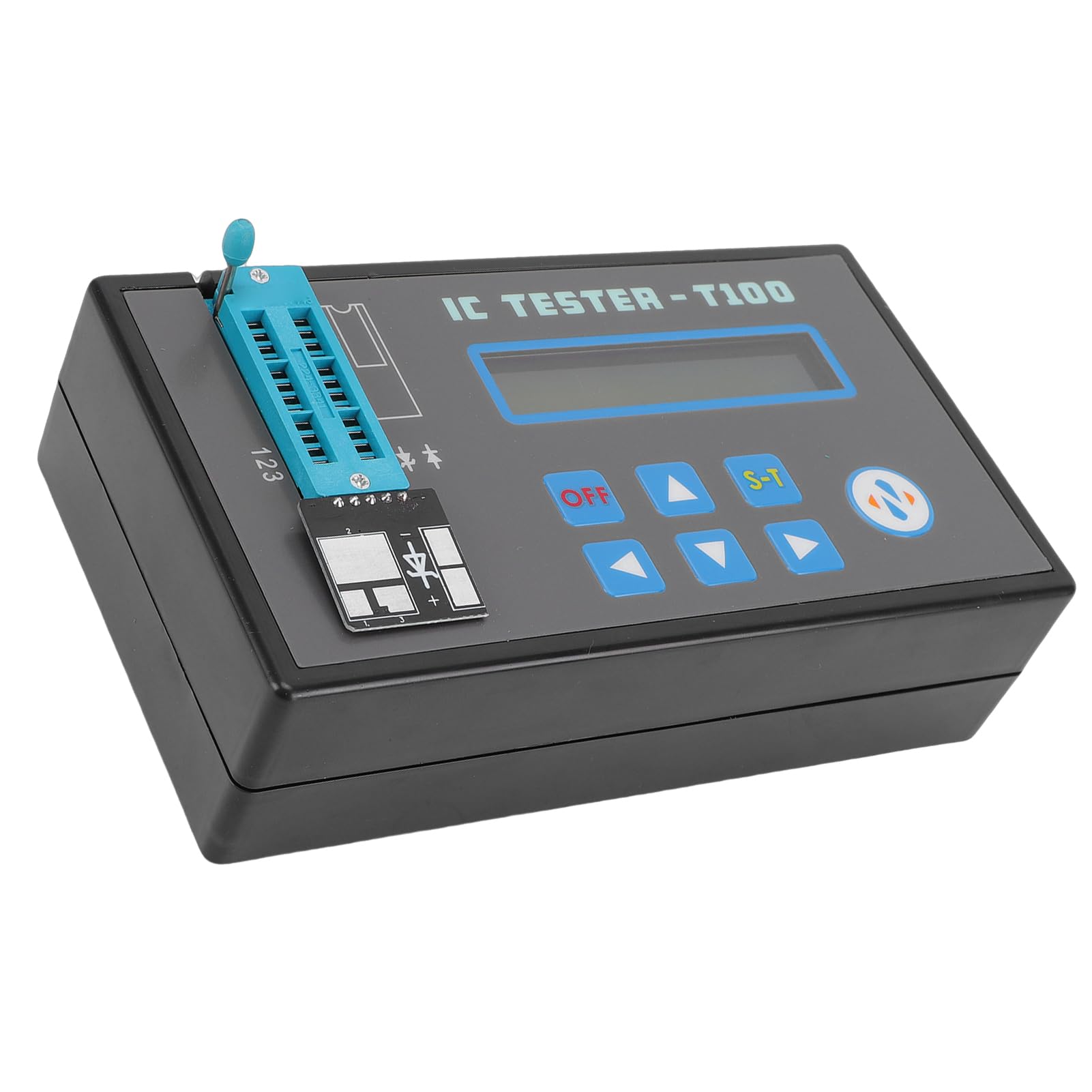 Ausla Tester IC, Tester per Circuiti Integrati ABS con Batteria Ricaricabile di Tipo C, Terminali a 20 e 16 Pin, Test di LED e Transistor per Ingegneri Microelettronici