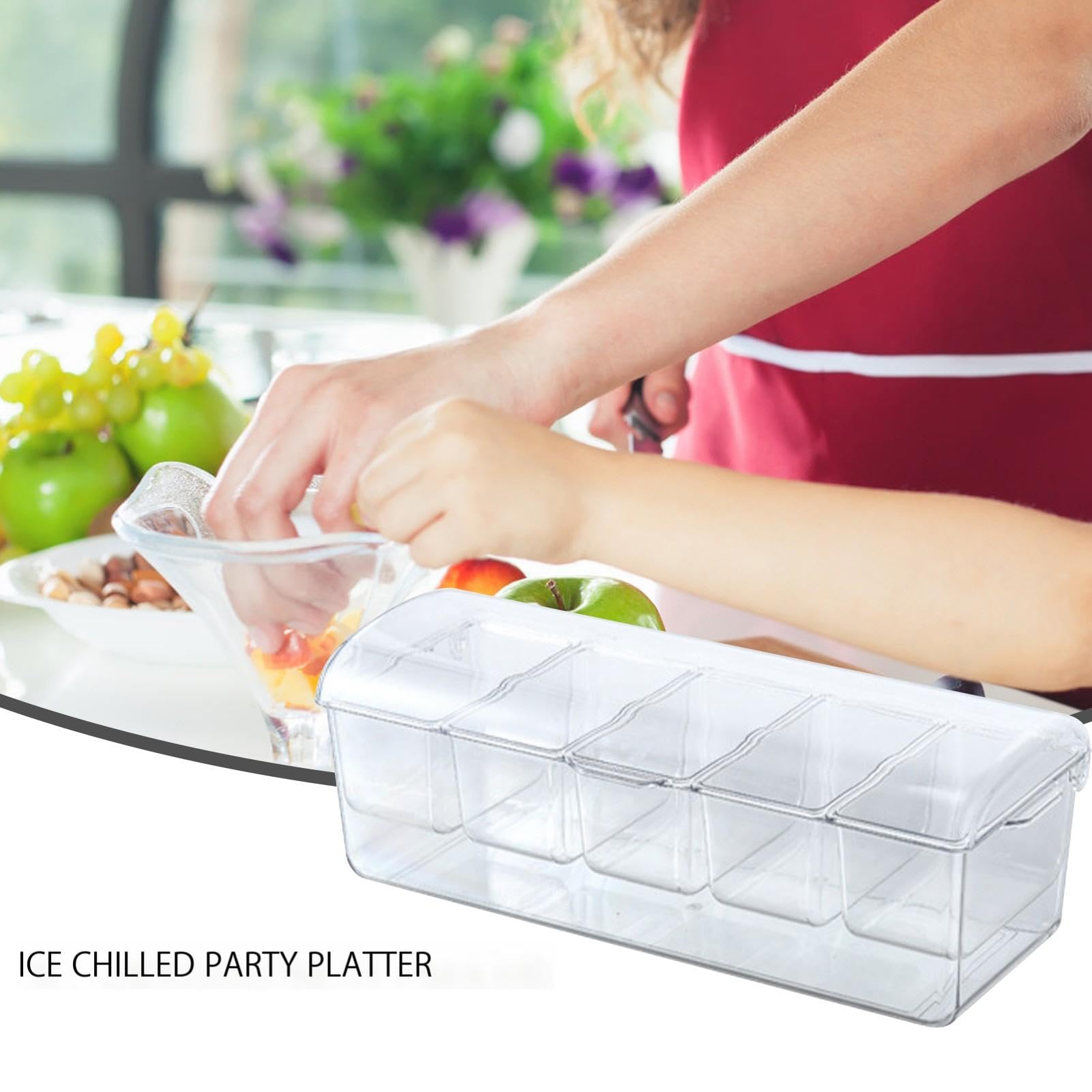 Versatile contenitore alimentare Insued – Server refrigerato digitale con controllo della temperatura per una conservazione compatta | Mantiene la temperatura per mantenere la freschezza