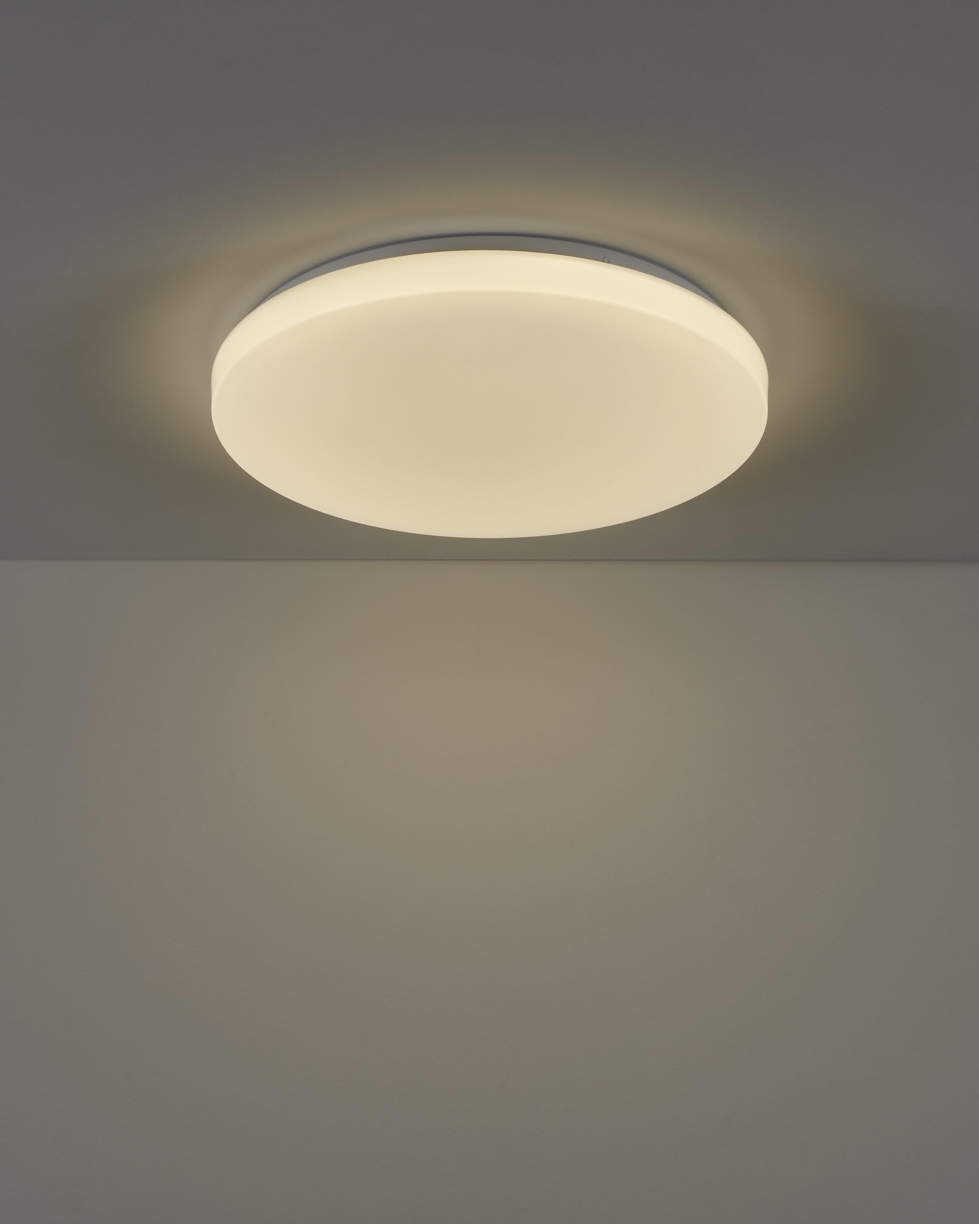 EGLO connect.z Smart Home LED Deckenleuchte Frania-Z, ZigBee | App und Sprachsteuerung Alexa, warmweiß-kaltweiß, RGB, dimmbare Deckenlampe aus weißem Metall und Kunststoff, Ø 43 cm