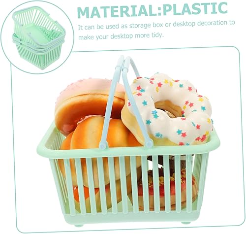 Miniatura 3 de Homoyoyo Cestas de almacenamiento Cesta organizadora de baño, cesta de almacenamiento de 3 piezas, cesta de basura para niños, cesta de plástico