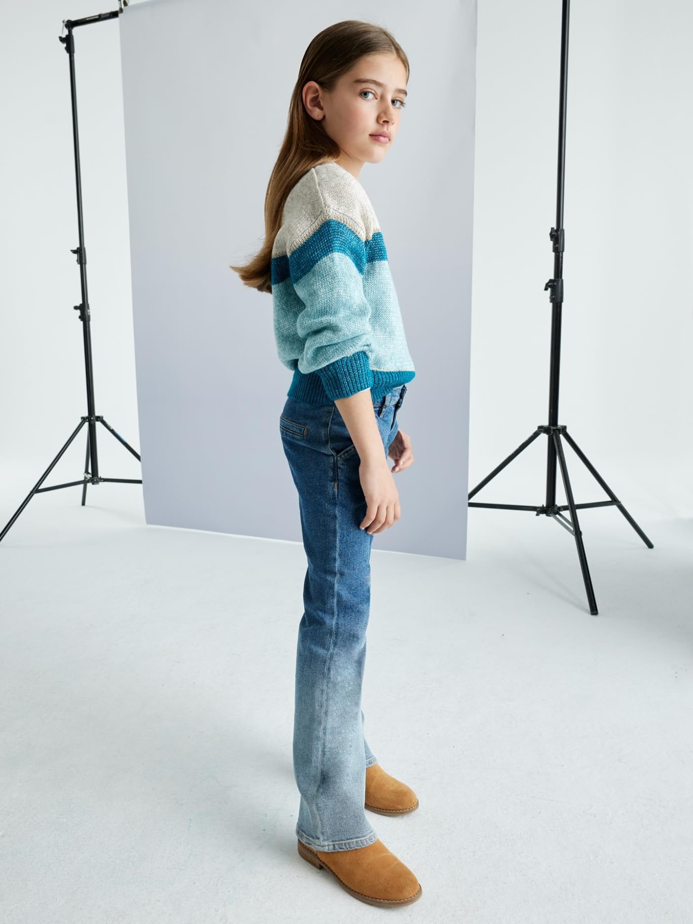 Mayoral Pantalone Jeans Deep Dye per Bambine e Ragazze Mezzo