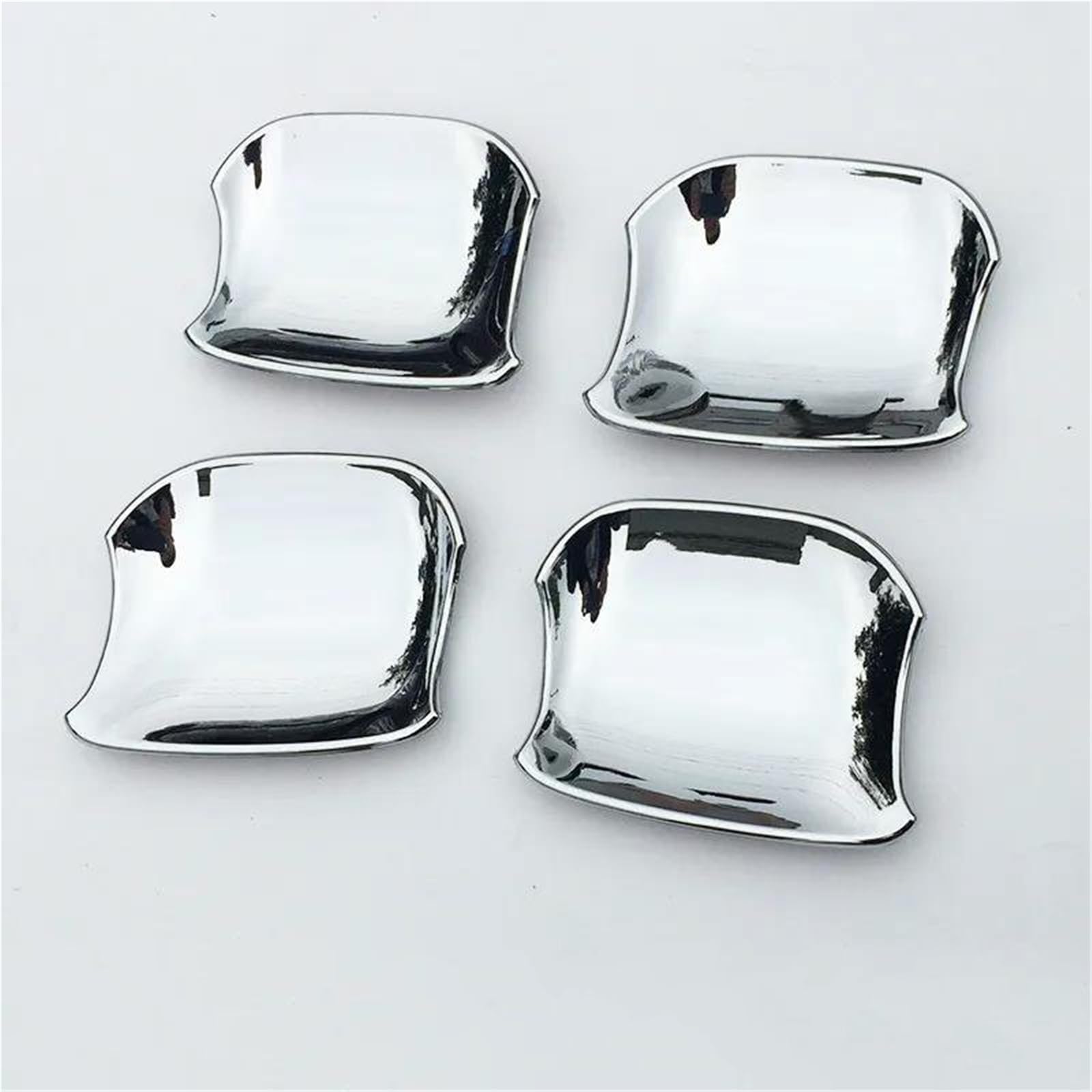 JTWMTY Chrome Carbon Fiber Car Door Handle Cover Trim Sticker Overlays for Kia for Rio 4 X-line 2017 2018 2019 2020(Bowl)